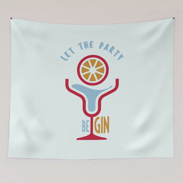 Item preview, Let the party begin -  Gin and tonic day design designed and sold by wingdingr.