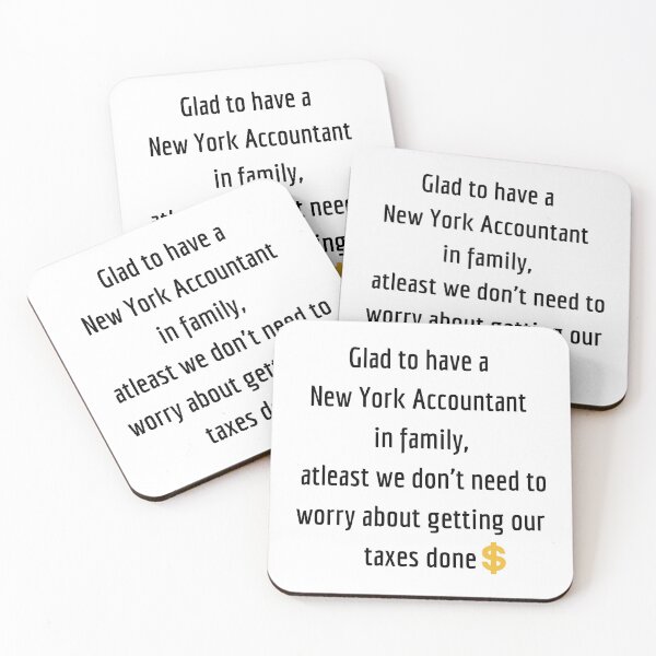 Item preview, Accountant New York,  Accounting Jokes designed and sold by Kritika 99.