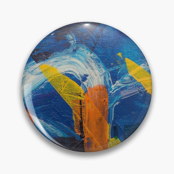 Item preview, Modern Yellow Orange Navy Blue Abstract designed and sold by IamTrending.