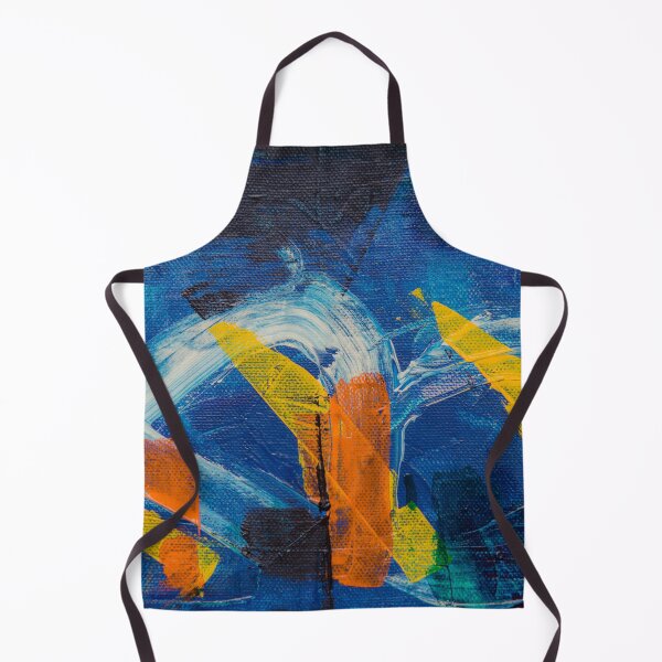 Item preview, Modern Yellow Orange Navy Blue Abstract designed and sold by IamTrending.