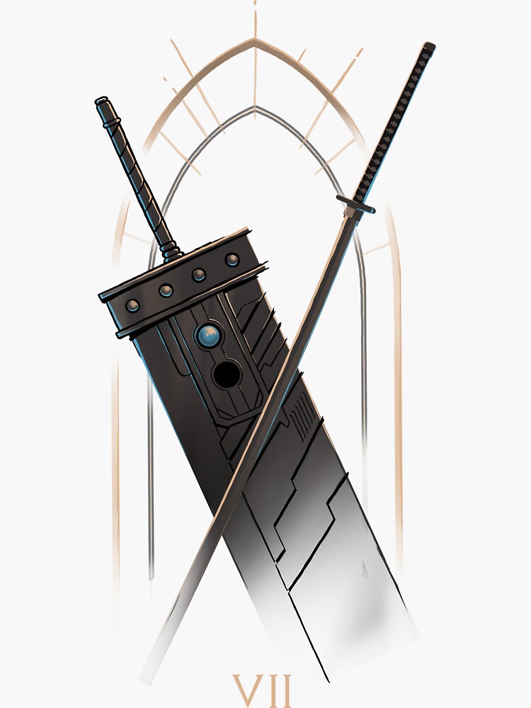Final Fantasy VII Swords - FF VII Video Game Clash - Buster Final Fantasy VII Swords - FF VII Video Game Clash - Buster
