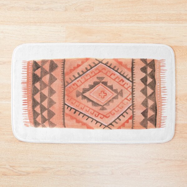 Item preview, Orange moroccan rug designed and sold by Carolin Bentbib.