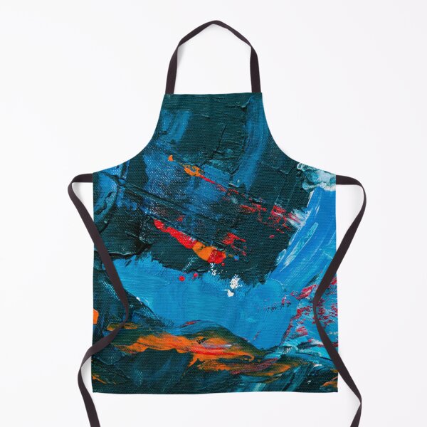 Item preview, Rustic Orange Dark Blue Abstract designed and sold by IamTrending.