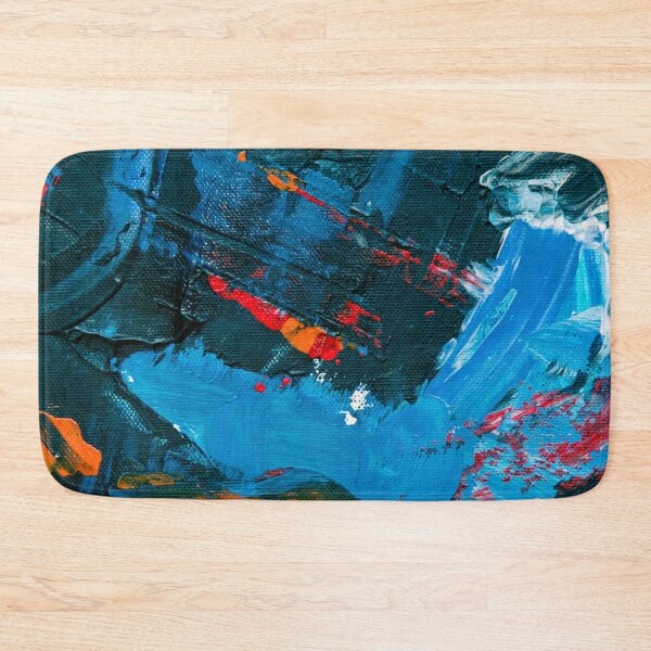 Item preview, Rustic Orange Dark Blue Abstract designed and sold by IamTrending.