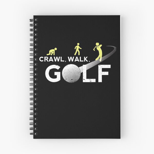 Item preview, Crawl Walk Golf Funny Evolution Of The Golfer designed and sold by GnarlyGatorTees.