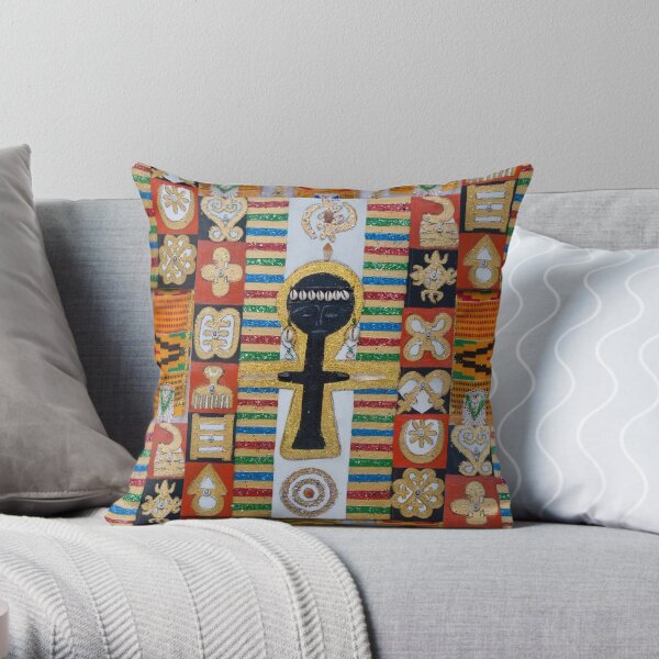 Powerful Asante Blessings Throw Pillow