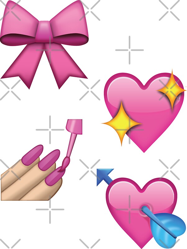 "pink emojis" Stickers by odinsxn Redbubble