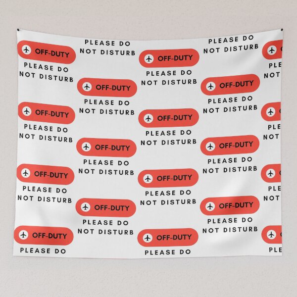 Item preview, Off Duty Pilot / Flight Attendant - Please Do NOT Disturb designed and sold by jetmike.