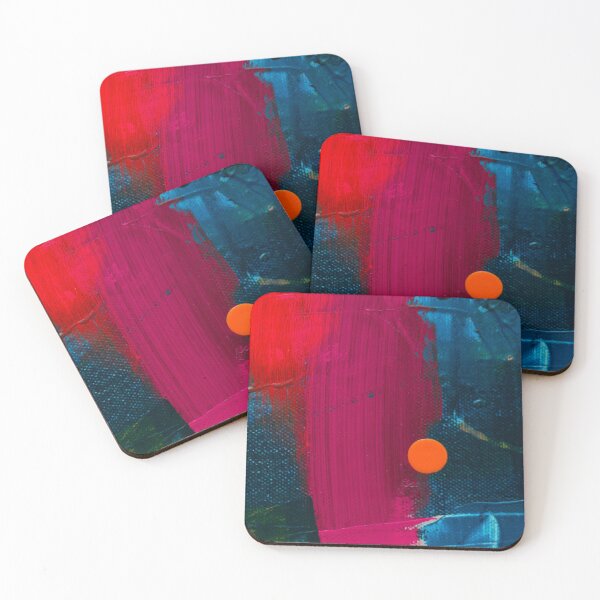 Item preview, Red Magenta Pink Blue Abstract designed and sold by IamTrending.