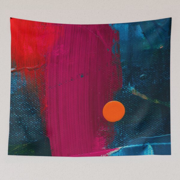 Item preview, Red Magenta Pink Blue Abstract designed and sold by IamTrending.