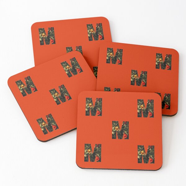 Item preview, Christmas Tree Letter M sticker pack designed and sold by LiveAndGlow.