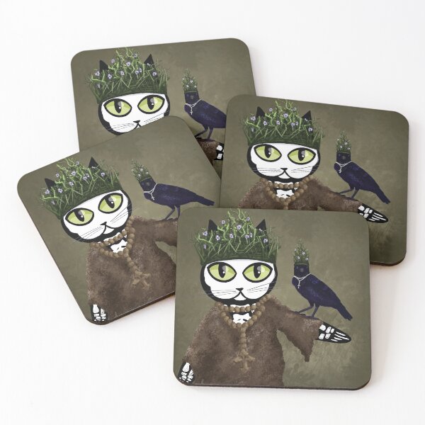 Item preview, Cat and Raven designed and sold by MuertoCupcake.