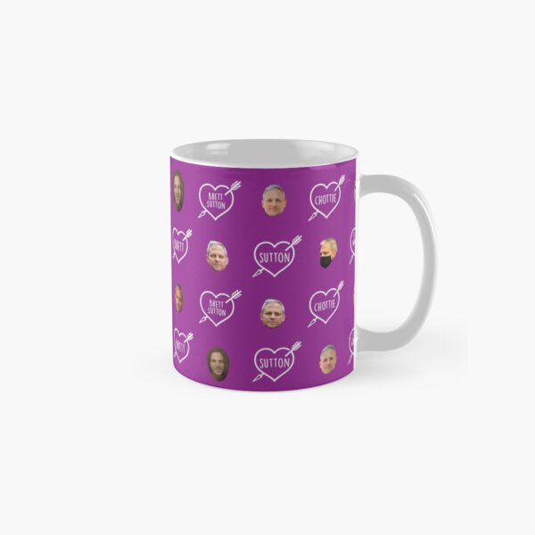 Brett Sutton - Face and Hearts Pattern Classic Mug
