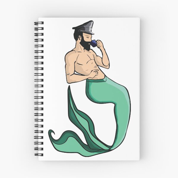 Item preview, Leather Merman Sipping Tea - Caucasian  designed and sold by TheLexyHeart.