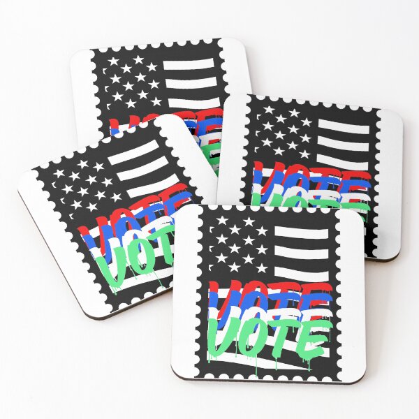 Item preview, Vote vote vote on black american flag designed and sold by lovesuperkarma.