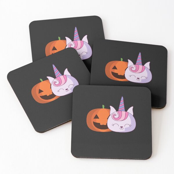 Item preview, Cute Cat Unicorn Pumpkin Halloween designed and sold by siddeshpansare.