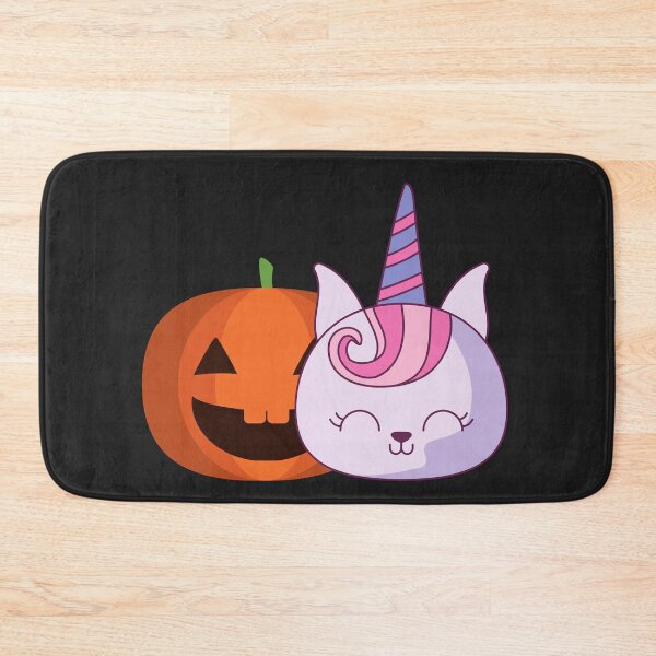 Item preview, Cute Cat Unicorn Pumpkin Halloween designed and sold by siddeshpansare.