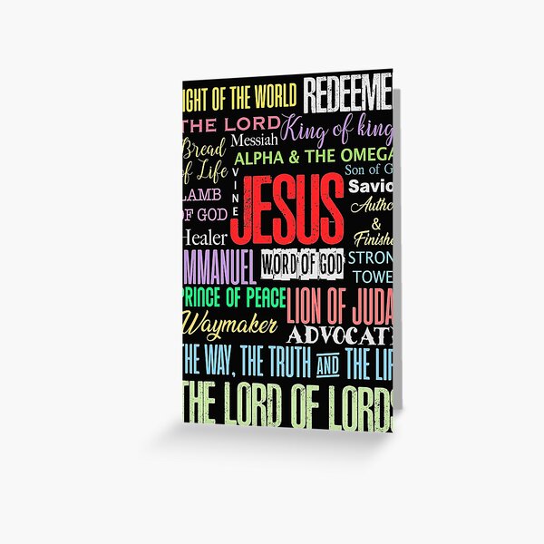 Item preview, Names of God Lord Jesus Christ - Bible Verse Christian Gifts Store  designed and sold by john316store.