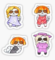 lady meow meow Sticker