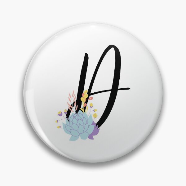 Item preview, D Botanical Monogram designed and sold by artjojo.