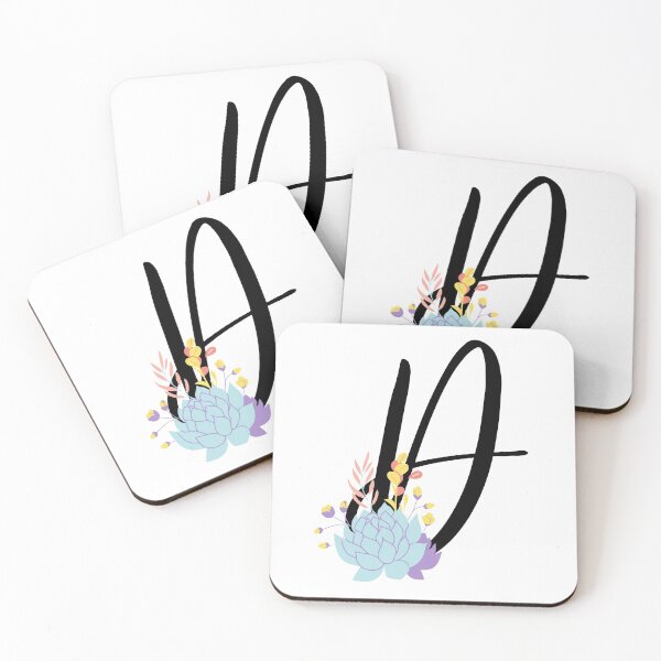Item preview, D Botanical Monogram designed and sold by artjojo.