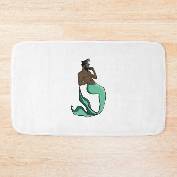 Item preview, Leather Merman Sipping Tea - Person of Colour designed and sold by TheLexyHeart.
