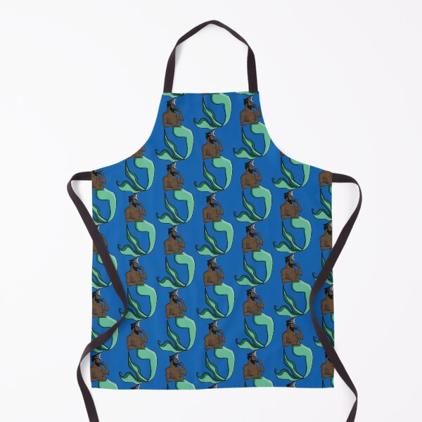 Item preview, Leather Merman Sipping Tea - Person of Colour designed and sold by TheLexyHeart.