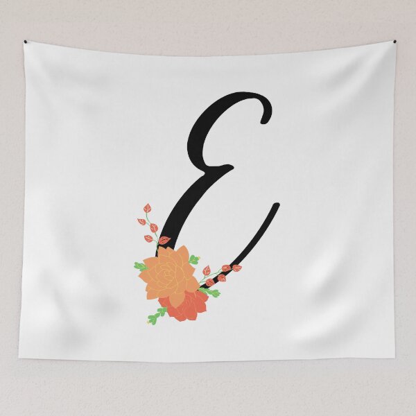 Item preview, E Botanical Monogram designed and sold by artjojo.