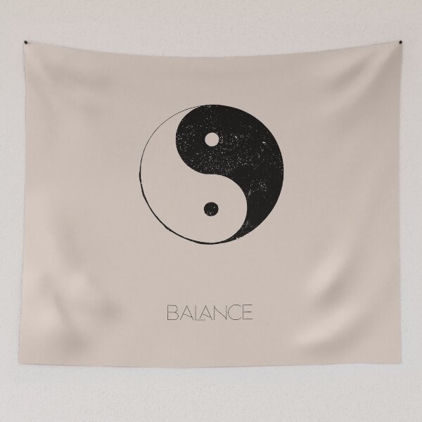 Item preview, Yin Yang | Balance | Spiritual Black and White | Zen designed and sold by Sadhana Design Studio.