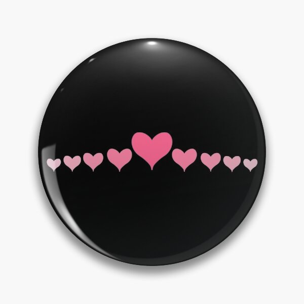 Item preview, Pink Ombre Love Hearts Row designed and sold by CottoVerdi.