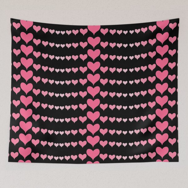 Item preview, Pink Ombre Love Hearts Row designed and sold by CottoVerdi.