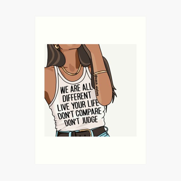 Don't judge by Sasa Elebea Art Print
