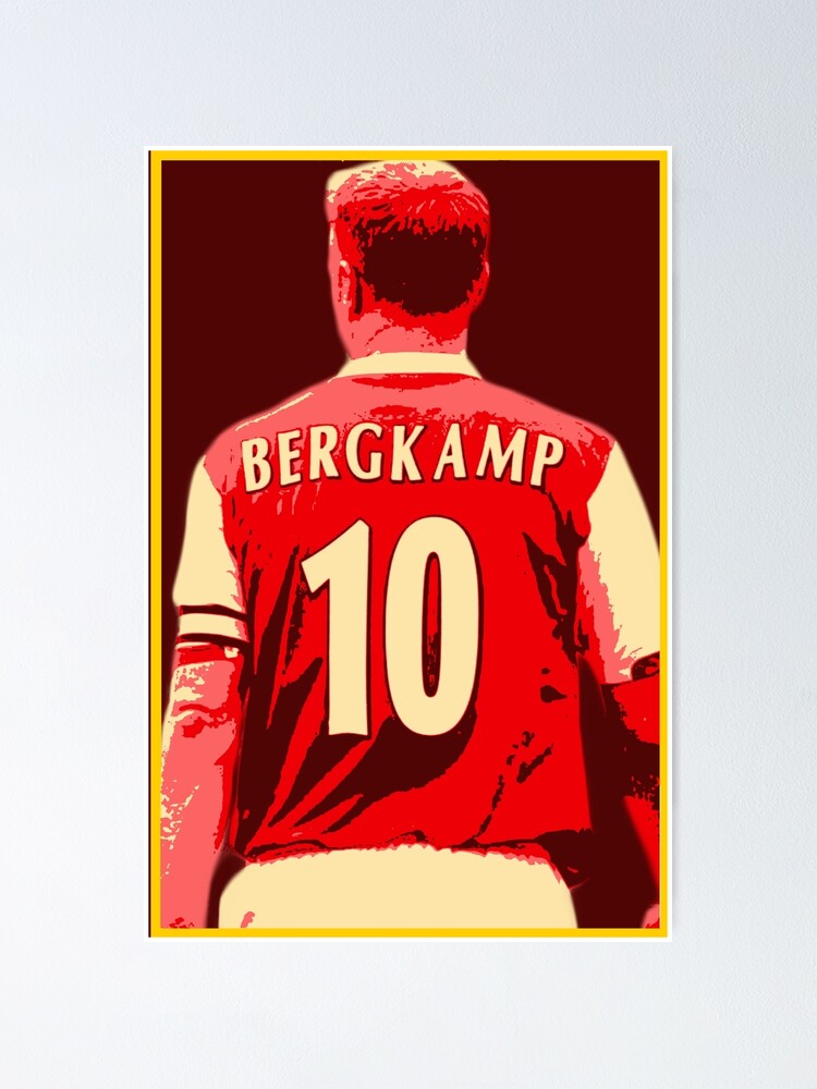 Cadre photo A4 signé Ian Wright Dennis Bergkamp Arsenal 30,5