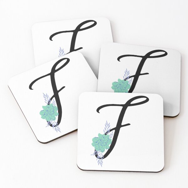 Item preview, F Botanical Monogram designed and sold by artjojo.