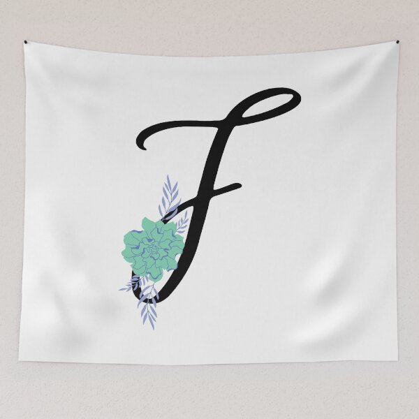 Item preview, F Botanical Monogram designed and sold by artjojo.