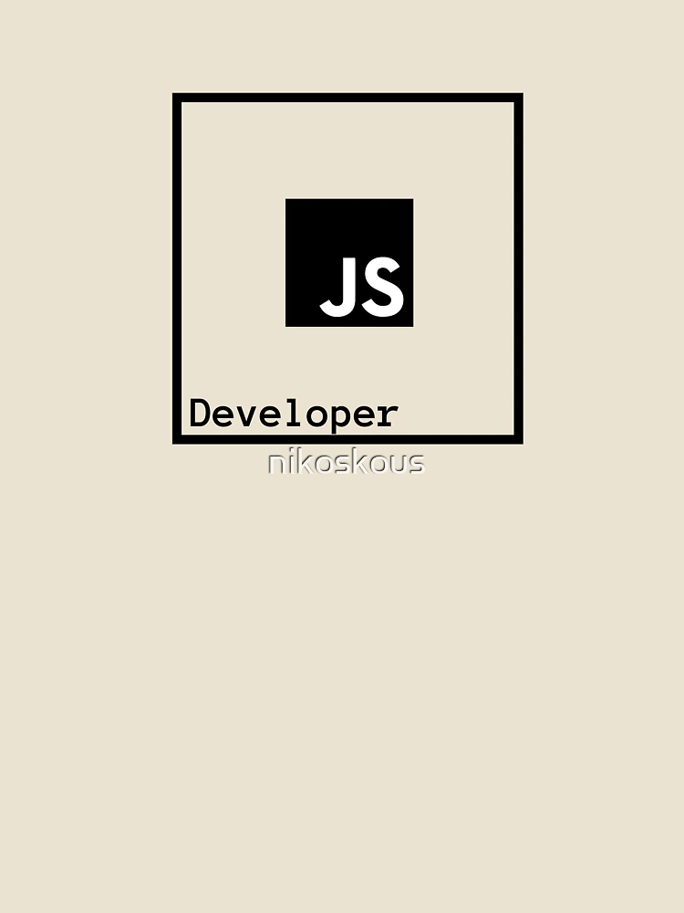 Thumbnail 4 of 4, Relaxed T-Shirt, Developer - JavaScript designed and sold by nikoskous.