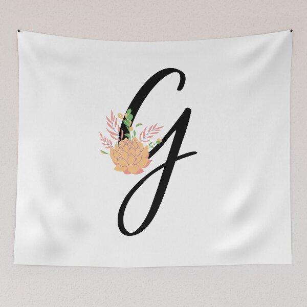Item preview, G Botanical Monogram designed and sold by artjojo.