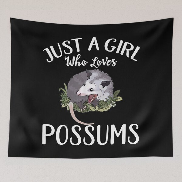 Item preview, Just A Girl Who Loves Possums Animal Gift designed and sold by JanelAmico.