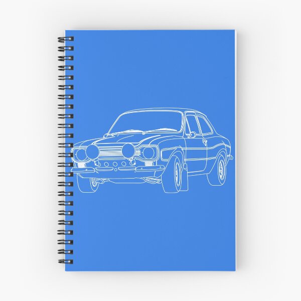 Item preview, 1970 Ford Escort RS2000 Fast and Furious Paul Walker's car White Outline no fill. designed and sold by Adamasage.