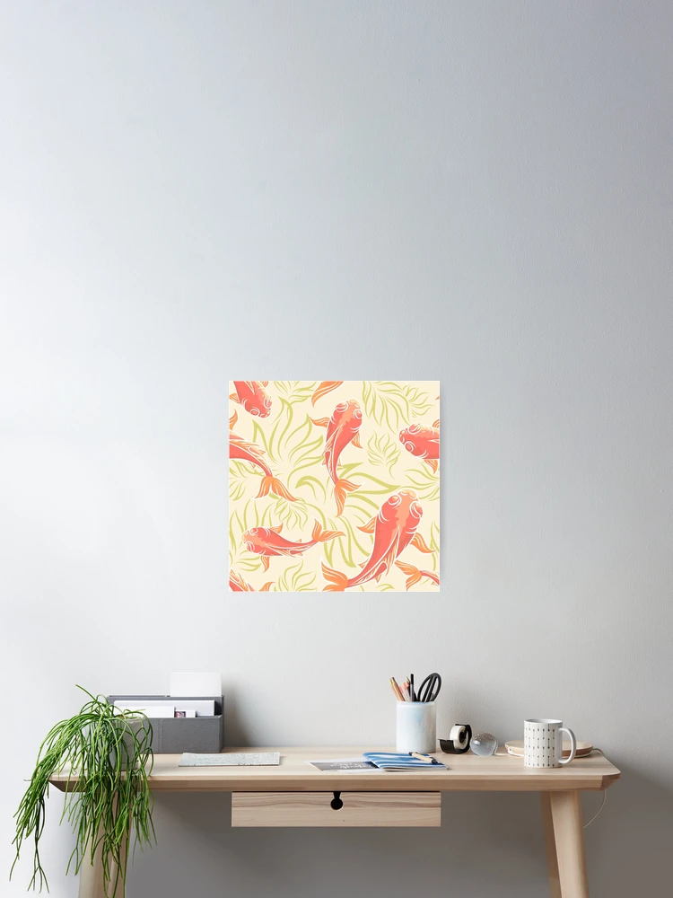 Thumbnail 2 of 3, Poster, Carp Pattern designed and sold by devaleta.