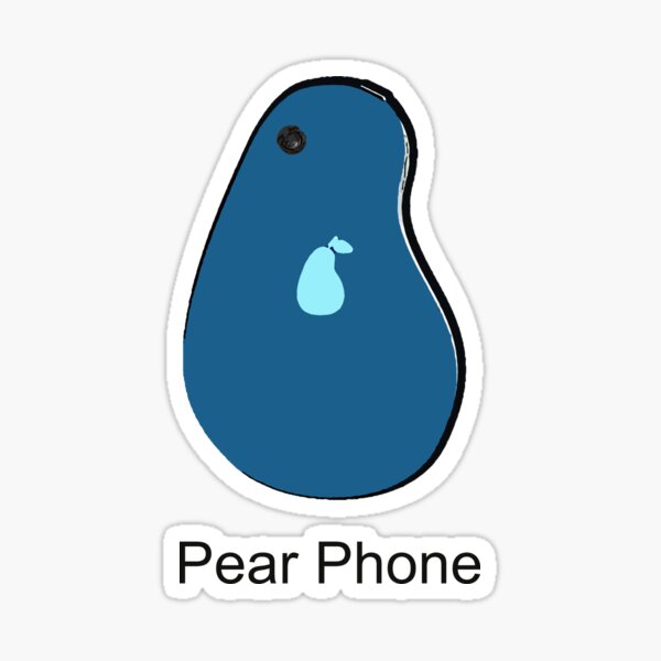 Poire Téléphone Sticker
