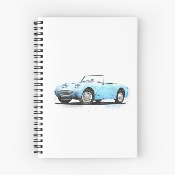 Item preview, Austin Healey Frogeye Sprite Blue designed and sold by Hamilton illustrations.