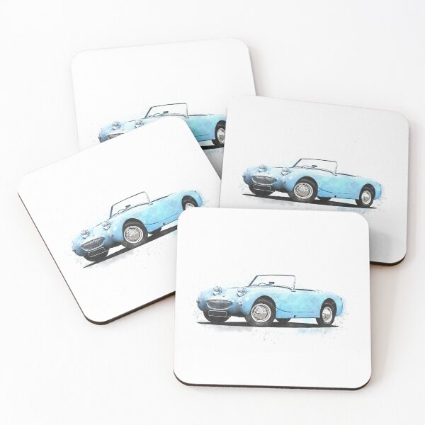 Item preview, Austin Healey Frogeye Sprite Blue designed and sold by Hamilton illustrations.
