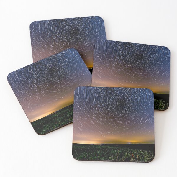 Item preview, Star trails over the field designed and sold by RezieMart.