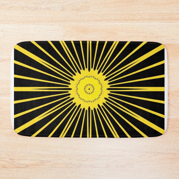 Item preview, Yellow radiating sun mandala pattern designed and sold by Sonia dutta_art.