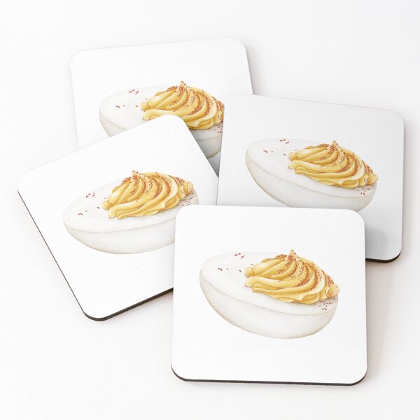 Item preview, Watercolor Illustration of deviled Egg designed and sold by iswenyi.