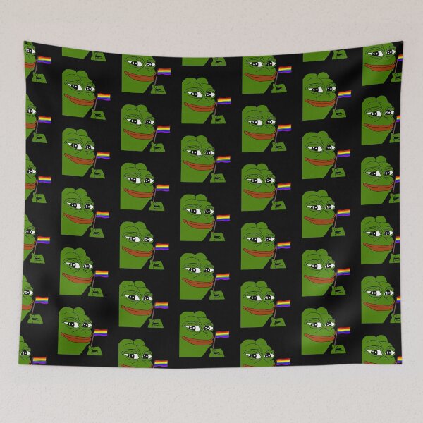 Item preview, Pepe the frog LGBT flag designed and sold by Omeris.