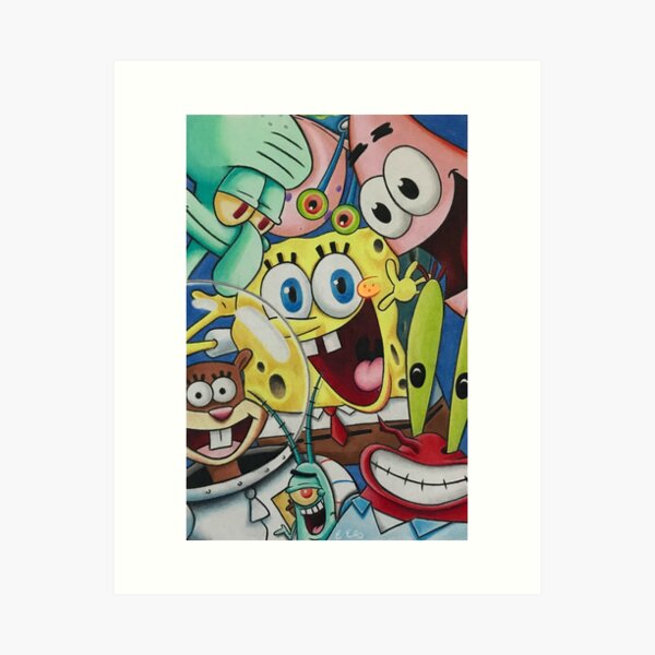 Spongebob And Patrick Wall Art for Sale