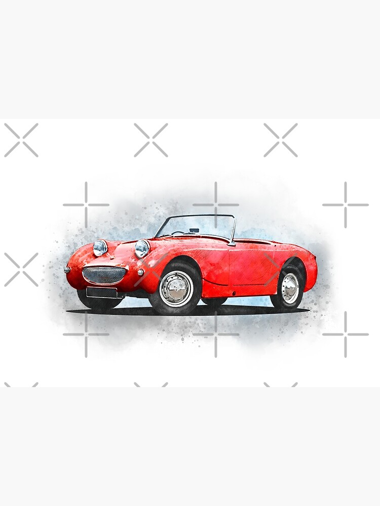 Discover Austin Healey Frogeye Sprite Red Premium Matte Vertical Poster