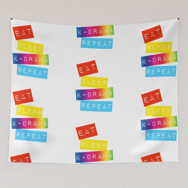 Item preview, Eat Sleep K-Drama Repeat designed and sold by Desznr.